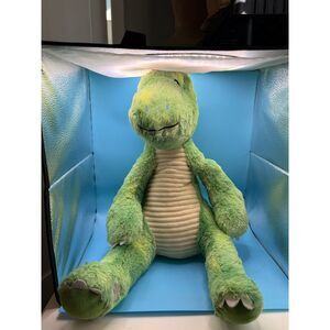 Your Zone Green Dinosaur Plush Stuffed Animal Toy Kids Children 16in Tall MINT